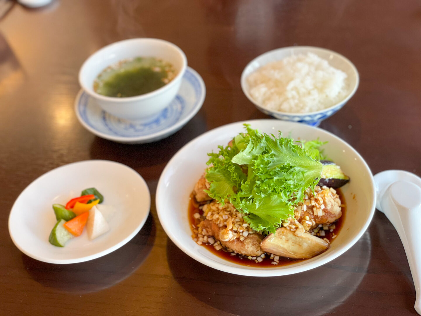 中国料理伊部_油淋鶏セット