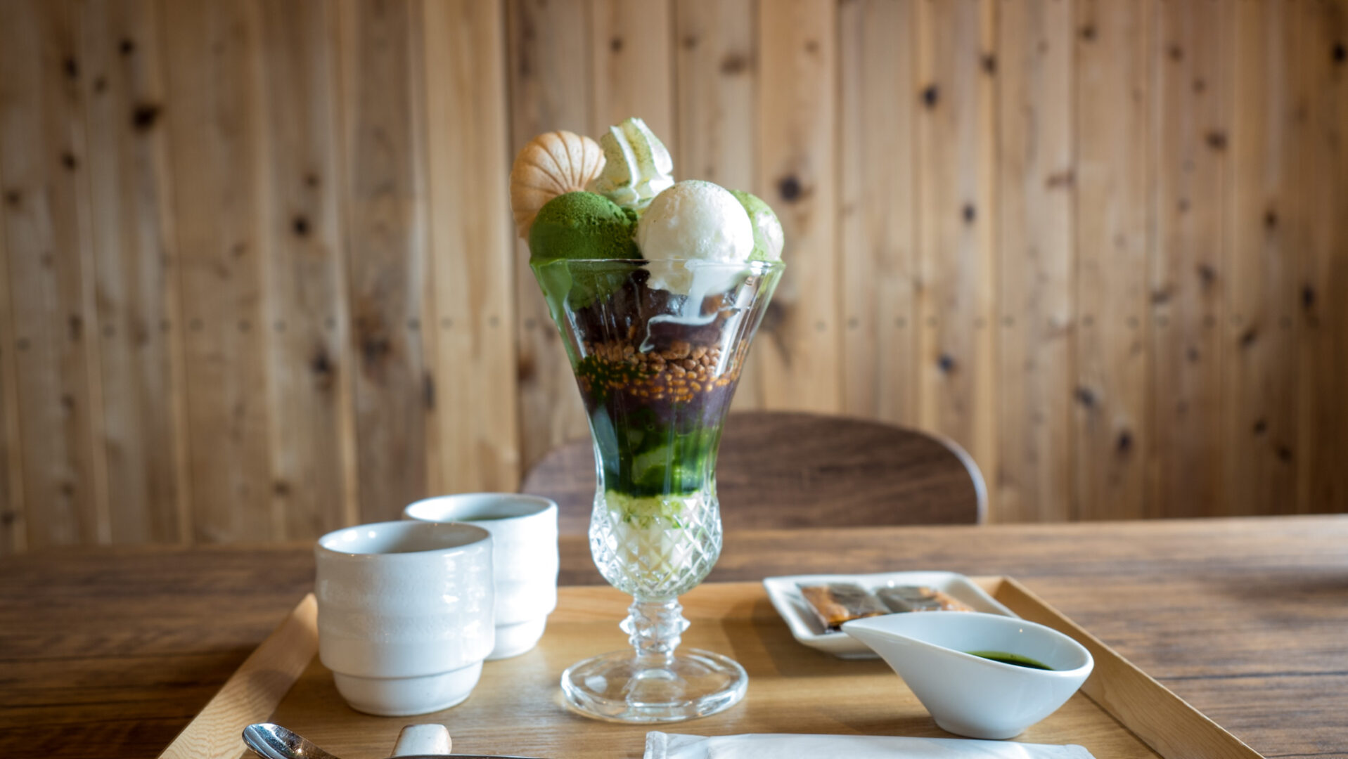 お茶の隠れ家 茶ッ葉屋_パフェ